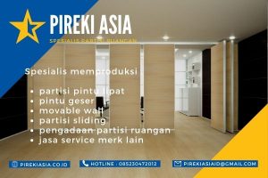 pintu partisi geser pireki